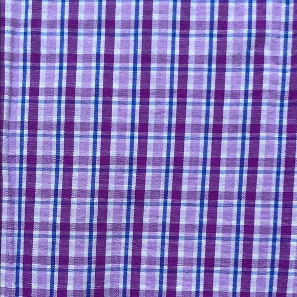 Purple Checkered Men's Shirt - Picture 3 of 12